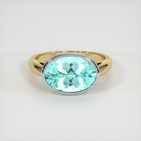 3.43 Ct. Gemstone Ring, 14K White & Yellow 1