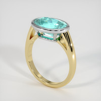 3.43 Ct. Gemstone Ring, 14K White & Yellow 2