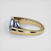 3.51 Ct. Blue Sapphire Ring, 14K White & Yellow 4
