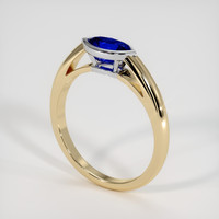 2.04 Ct. Sapphire Ring, 14K White & Yellow 2