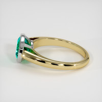 1.86 Ct. Emerald Ring, 18K White & Yellow 4