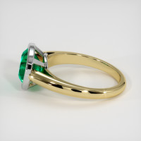 1.90 Ct. Emerald Ring, 18K White & Yellow 4