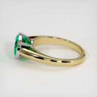 2.64 Ct. Emerald Ring, 18K White & Yellow 4