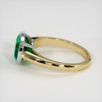 2.36 Ct. Emerald Ring, 18K White & Yellow 4