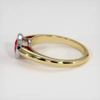 1.19 Ct. Ruby Ring, 18K White & Yellow 4
