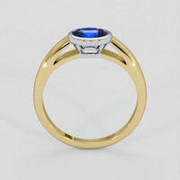 1.14 Ct. Blue Sapphire Ring, 18K White & Yellow 3