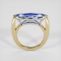 3.51 Ct. Blue Sapphire Ring, 18K White & Yellow 3
