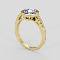2.00 Ct. Violet Sapphire Ring, 10K Yellow Gold 2