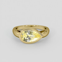 3.18 Ct. Yellow Sapphire Ring, 10K Yellow Gold 1