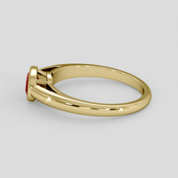 0.81 Ct. Ruby Ring, 10K Yellow Gold 4