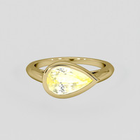 2.33 Ct. Yellow Sapphire Ring, 10K Yellow Gold 1