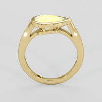 2.33 Ct. Yellow Sapphire Ring, 10K Yellow Gold 3