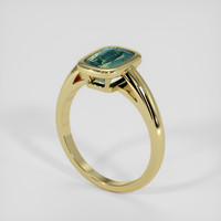 2.20 Ct. Bi Color / Parti Sapphire Ring, 10K Yellow Gold 2