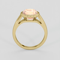 3.67 Ct. Padparadscha Sapphire Ring, 10K Yellow Gold 3
