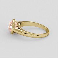 3.67 Ct. Padparadscha Sapphire Ring, 10K Yellow Gold 4