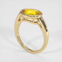 4.04 Ct. Yellow Sapphire Ring, 10K Yellow Gold 2