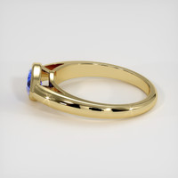 0.52 Ct. Blue Sapphire Ring, 10K Yellow Gold 4