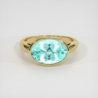 3.43 Ct. Gemstone Ring, 14K Yellow Gold 1