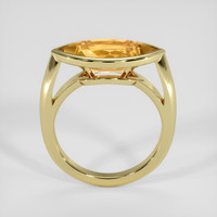 4.91 Ct. Yellowish Orange Citrine Ring, 14K Yellow Gold 3
