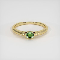 0.54 Ct. Green to Brown Alexandrite Ring, 14K Yellow Gold 1