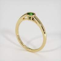 0.54 Ct. Green to Brown Alexandrite Ring, 14K Yellow Gold 2