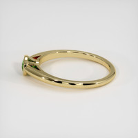 0.54 Ct. Green to Brown Alexandrite Ring, 14K Yellow Gold 4