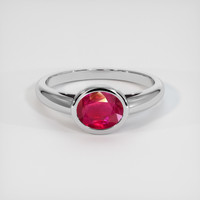 1.19 Ct. Ruby Ring, 14K Yellow Gold 1
