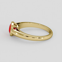 1.29 Ct. Ruby Ring, 14K Yellow Gold 4