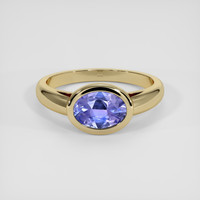 1.73 Ct. Violet Sapphire Ring, 14K Yellow Gold 1