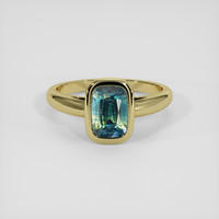 2.20 Ct. Bi Color / Parti Sapphire Ring, 14K Yellow Gold 1