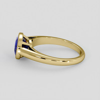 2.69 Ct. Blue Sapphire Ring, 14K Yellow Gold 4