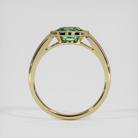 1.23 Ct. Bluish Green Sapphire Ring, 14K Yellow Gold 3