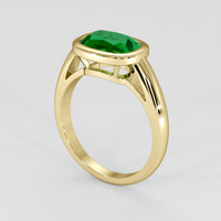 1.84 Ct. Emerald Ring, 18K Yellow Gold 2