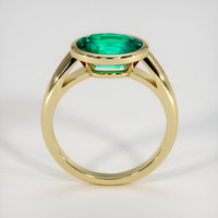 2.10 Ct. Emerald Ring, 18K Yellow Gold 3