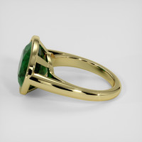 6.85 Ct. Emerald Ring, 18K Yellow Gold 4