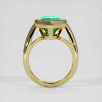 6.90 Ct. Emerald Ring, 18K Yellow Gold 3
