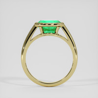 2.07 Ct. Emerald Ring, 18K Yellow Gold 3