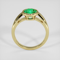 1.15 Ct. Emerald Ring, 18K Yellow Gold 3