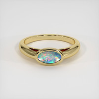 0.85 Ct. Gemstone Ring, 18K Yellow Gold 1