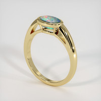 0.85 Ct. Gemstone Ring, 18K Yellow Gold 2