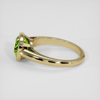 2.48 Ct. Green (Lime Green) Peridot Ring, 18K Yellow Gold 4