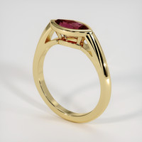 1.34 Ct. Gemstone Ring, 18K Yellow Gold 2