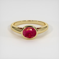 1.21 Ct. Ruby Ring, 18K Yellow Gold 1