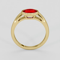1.29 Ct. Ruby Ring, 18K Yellow Gold 3