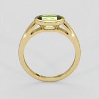 1.34 Ct. Yellowish Green Sapphire Ring, 18K Yellow Gold 3