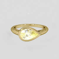 2.20 Ct. Yellow Sapphire Ring, 18K Yellow Gold 1
