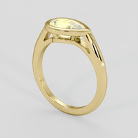 2.20 Ct. Yellow Sapphire Ring, 18K Yellow Gold 2