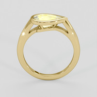 2.20 Ct. Yellow Sapphire Ring, 18K Yellow Gold 3
