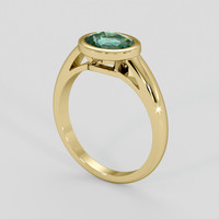 2.16 Ct. Bi Color Sapphire Ring, 18K Yellow Gold 2