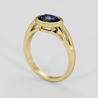 2.20 Ct. Bi Color Sapphire Ring, 18K Yellow Gold 2